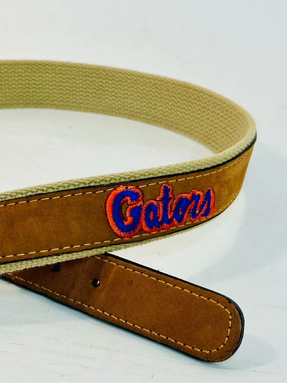 Zep-Pro Florida Gators Brown Leather Embroidered Logo Belt size 28